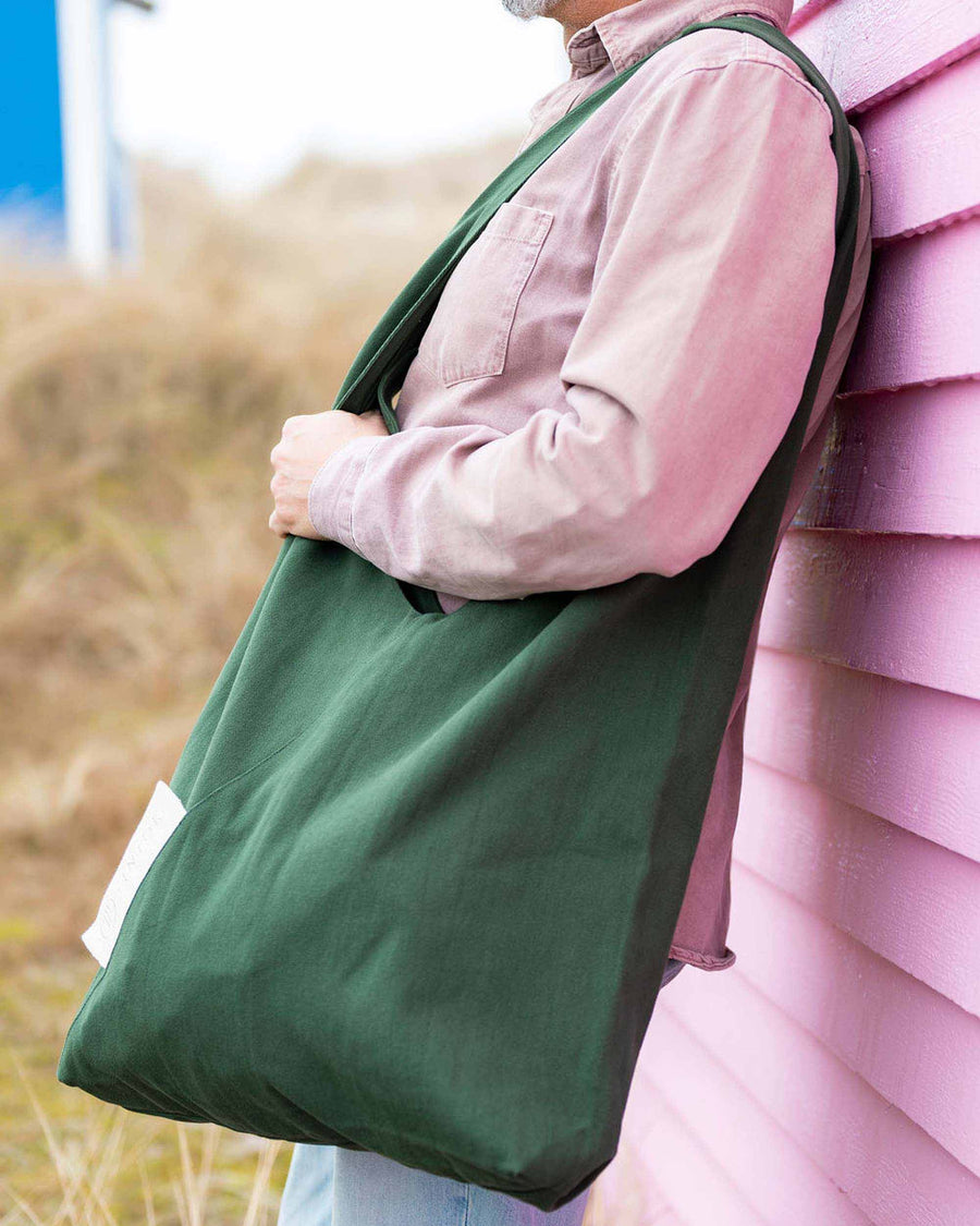 Sac en toile triangulaire surdimensionné Tira - Vert forêt