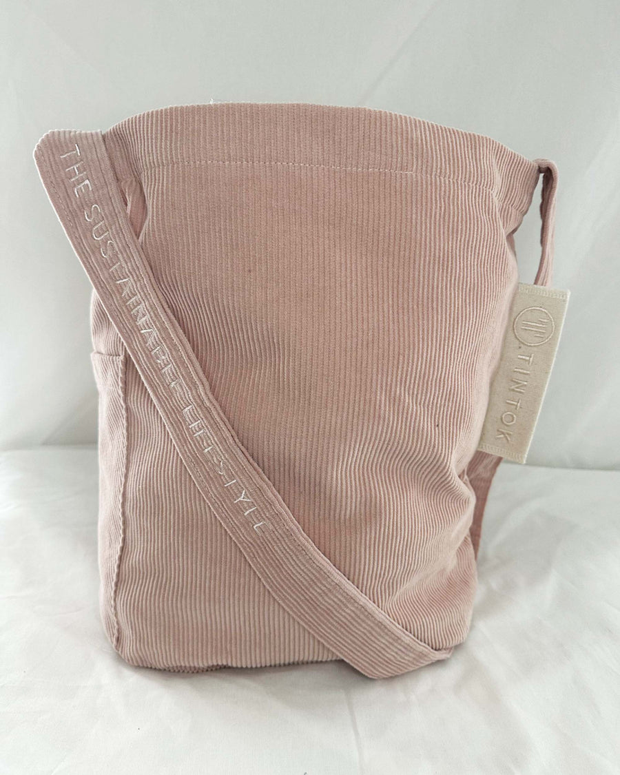 Sac en velours côtelé Mati - Rose