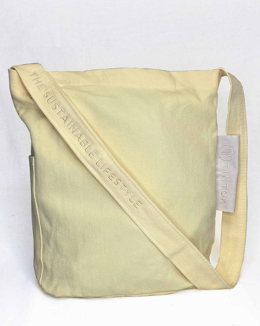 Sac en toile Mira - Jaune pastel