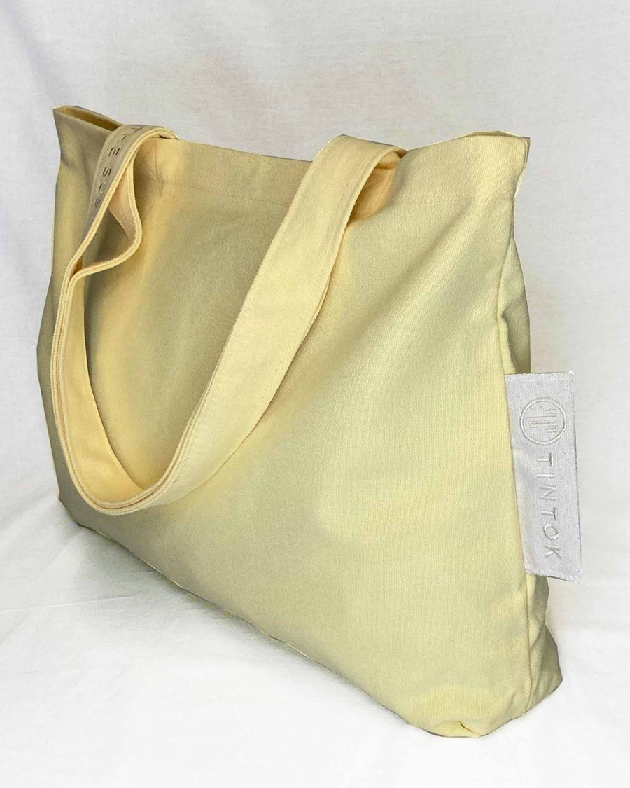 Sac en Toile Rima - Jaune Pastel