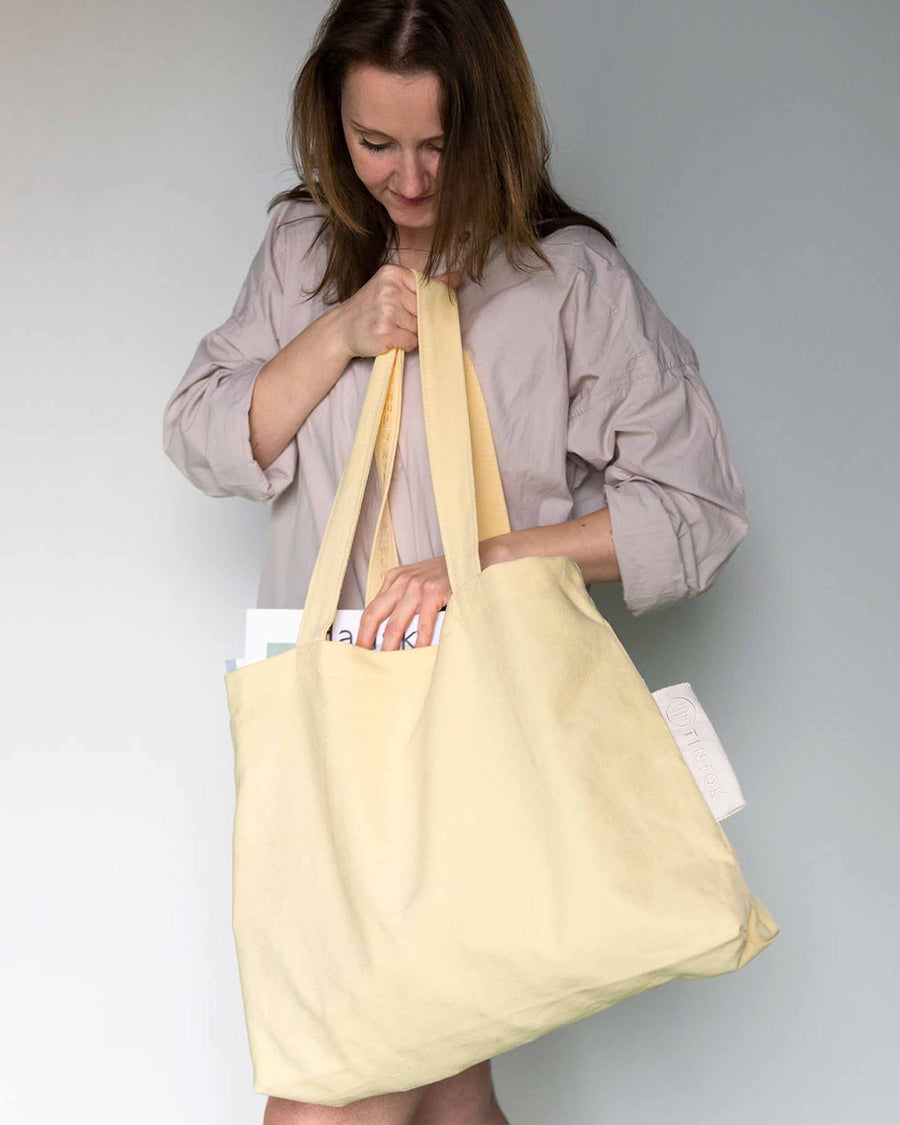 Sac en Toile Rima - Jaune Pastel