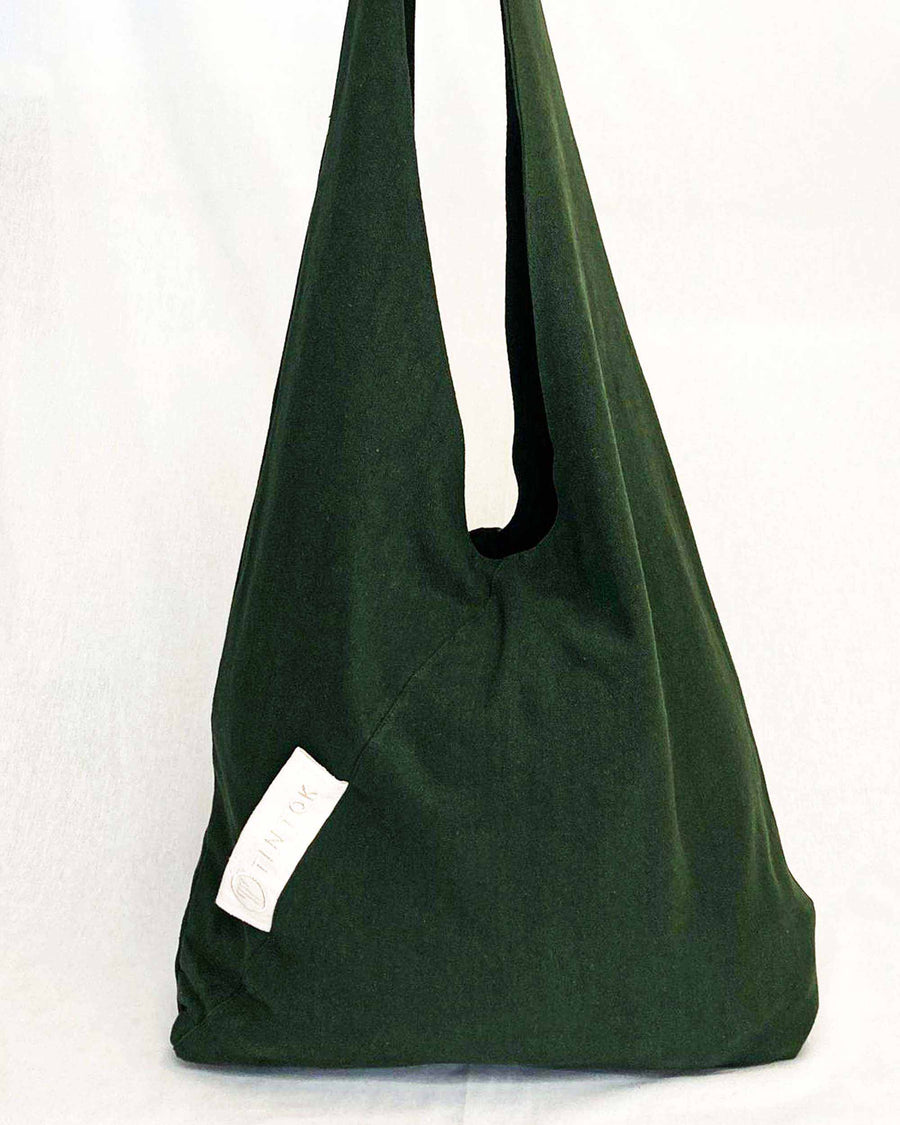 Sac en toile triangulaire surdimensionné Tira - Vert forêt